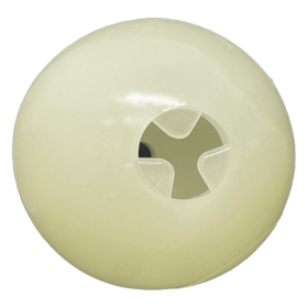 4" Glow-in-the-Dark Dog Ball - Treat Dispenser & Water Toy