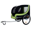Large Folding Bike Trailer for Dogs – 66LB Capacity All-Terrain Pet Carrier, Durable Steel Frame for Cycling, Jogging, Camping & Outdoor Adventures
