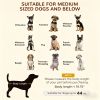 30 Inch Elevated Dog Bed with Removable Canopy UV Protection Outdoor Dog Cot Shade Pet Bed for Camping Gray