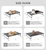 Outdoor Elevated Dog Bed for Large Dogs - Cooling Raised Pet Cot with Skid-Resistant Feet, Tool-Free Setup, Chew-Resistant Frame