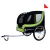 Large Folding Bike Trailer for Dogs – 66LB Capacity All-Terrain Pet Carrier, Durable Steel Frame for Cycling, Jogging, Camping & Outdoor Adventures