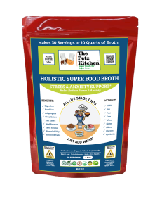 Super Food Broth Stress & Anxiety Support* The Petz Kitchen Dogs & Cats (Size: 4.5 Oz.)