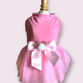 My Fuzzy Easter Bunny Dog Dress (Size: small)