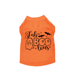 Fab-BOO-lous Ghost- Dog Shirt (Size: L)