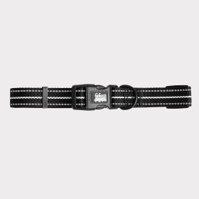 GF Pet  Reflective Collar (Color: Black, Size: Large-Wide)