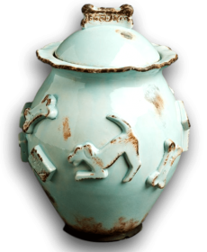 Dog Treat Jar (Color: Baby Blue, Size: Jar)