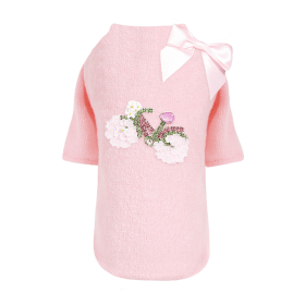Bicycle Dog Sweater (Color: Baby Pink, Size: XXS)