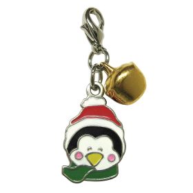 Enamel with Gold Bell (Option: Penguin Head)