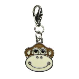 Enamel Charm (Option: Happy Monkey Face)