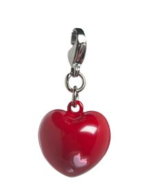 Monkey Metal Jingle Bell Charm (Color: Red, Size: 7/8" x 3/4" x 5/8")