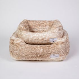 Cashmere Dog Bed (Color: Gold Fawn, Size: LG)
