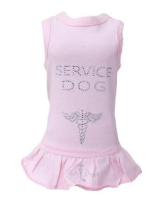 Service Dog Dress (Color: Pink, Size: MD)