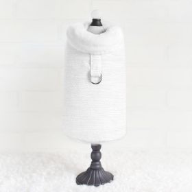 Zha Zha Dog Coat (Color: Ivory, Size: MD)