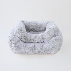 Bella Dog Bed (Color: Silver, Size: SM)