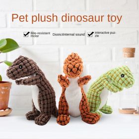 Pet dog plush toys bite resistant teeth grinding vocal toys teeth cleaning absorbing odor dog toys vocal screaming toys (Color: ORANGE)