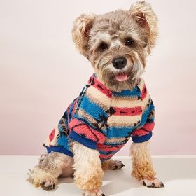 Pet Sweater; Warm Dog Sweater Cat Hoodie For Cold Weather; Floral Print Dog Apparel(Small & Medium) (Color: Mixed Color, Size: S)