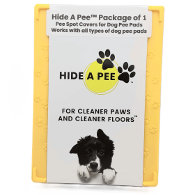 Hide A Pee Pee Spot Covers for Dog Pee Pads | 1 Paw Prints X Starter Kit (Color: Mellow Yellow)