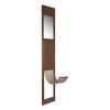 Dog Door for Sliding Glass Door, Adjustable Height, Aluminum Alloy Frame with Metal Rotating Hinges, Lock Design