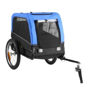 Dog Bike Trailer, Supports Up to LBs, Pet Cart Bicycle Carrier for Dogs, Easy Folding Frame with Quick Release Wheel (Option: 66 Lbs, Size: Small, Medium)
