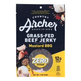 Country Archer - Beef Jerky Zero Sugar - Case Of 12-2 Oz (Option: Mustard Bbq)