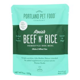 Portland Pet Food Company - Dog Meal Hmstyl - Case Of 8-9 Oz (Option: Beef Rice)