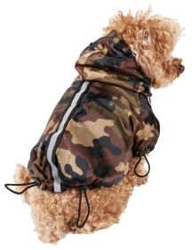 Reflecta-Sport Adjustable Reflective Weather-Proof Pet Rainbreaker Jacket (Size: large)