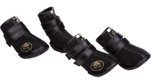 Ruff Suede High-Support Pet Shoes Sneakers (Size: large)