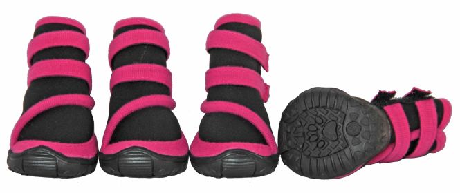 Performance-Coned Premium Stretch Supportive Pet Shoes - Set Of 4 (Size: medium)