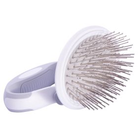 Pet Life 'Gyrater' Travel Swivel Pet Grooming Brush (Option: Pin)