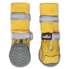 Dog Helios 'Traverse' Premium Grip High-Ankle Outdoor Dog Boots (Color: Yellow, Size: medium)
