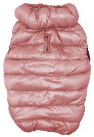 Pet Life 'Pursuit' Quilted Ultra-Plush Thermal Dog Jacket (Color: Pink, Size: large)
