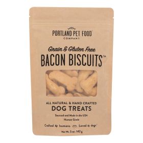 Portland Pet Food Company - Dog Treats Biscuits - Case Of 6-5 Oz (Option: Bacon)