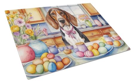 Decorating Easter Glass Cutting Board Decorative Tempered Glass Kitchen Cutting and Serving Board Large Size Chopp (Option: American English Coonhound)