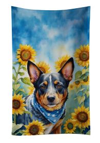 Sunflowers Kitchen Towel Dish Cloths Guest Hand Towel Decorative Bathroom Towel for Face,Tea, Dishcloth, Kitchen and Bat (Option: Australian Cattle Dog)