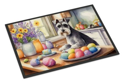 Decorating Easter Doormat Front Door Mat Indoor Outdoor Rugs for Entryway, Non Slip Washable Low Pile, 24H X 36W (Option: Schnauzer)