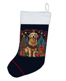 Christmas Stocking Fireplace Hanging Stockings Christmas Season Party Decor Family Holiday Decorations (Option: Golden Retriever)