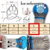 4 Pcs Dog Knitted Socks Pet Socks Dog Waterproof Coated Socks Paw Protective Socks
