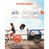 Dog Bike Trailer, Supports Up to LBs, Pet Cart Bicycle Carrier for Dogs, Easy Folding Frame with Quick Release Wheel