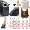 4 Pcs Dog Knitted Socks Pet Leg Socks Teddy Small Dog Waterproof Coated Socks Scratch Proof Protective Socks