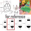 4 Pcs Blue Cute Socks Cat Socks Knitted Pet Socks Dog Paw Protection for Puppy Indoor Wear