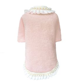 Dream Pearls Dog Sweater (Color: Peach, Size: MD)