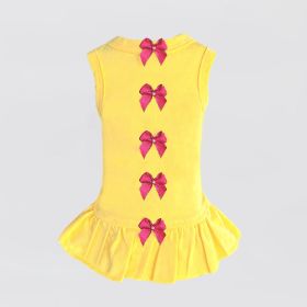 Summer Dreams Dog Dress (Color: Yellow, Size: MD)