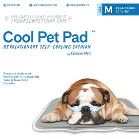 Cool Pet Pad (Color: Sage Gray, Size: medium)