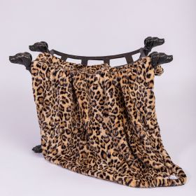 Cashmere Dog Blankets (Color: Leopard, Size: Throw)