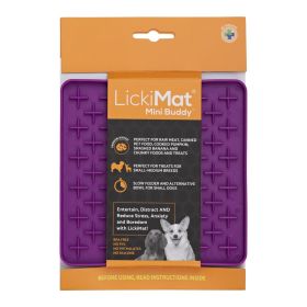 LickiMat® Mini Buddy Dog (Option: Mini Buddy Purple Dog)