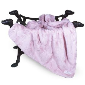 Luxe Dog Blanket (Color: Blush, Size: SM)