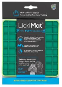 LickiMat® Mini Tuff Playdate Dog (Option: Mini Tuff Playdate Turquoise Dog)