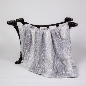 Cashmere Dog Blankets (Color: Silver Fawn, Size: Throw)