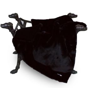 Divine Plus Dog Blankets (Color: Black, Size: Throw)