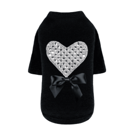 Oh my Heart Dog Sweater (Color: Black, Size: LG)